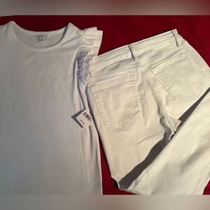 New Fall Creek White Demin & Ophelia Roe Top